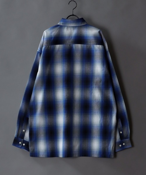 「SITRY」 「suggestion」長袖シャツ M ブルー メンズ_画像9