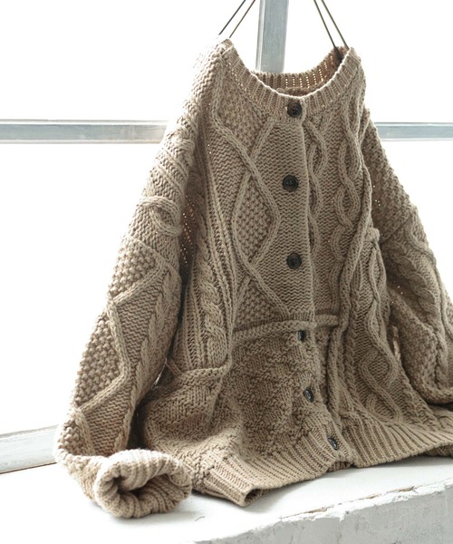 soulberry（ソウルベリー） カーディガン パッチワークなニットの