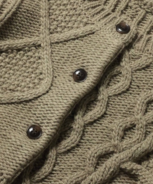 soulberry（ソウルベリー） カーディガン パッチワークなニットの