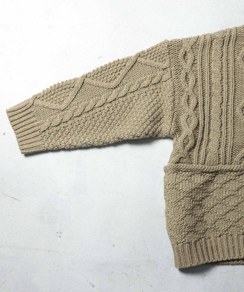 soulberry（ソウルベリー） カーディガン パッチワークなニットの