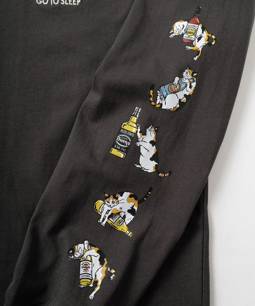 「POWER TO THE PEOPLE」 長袖Tシャツ L ダークグレー メンズ_画像6