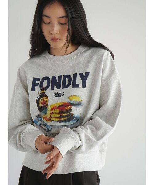 Fika☕︎プロフィールご確認下さい。 FIKA.（フィーカ） トレーナー スウェット Pancake print sweatshirt