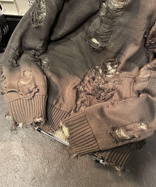 「DEVICE」 長袖ニット FREE グレー レディース_画像6