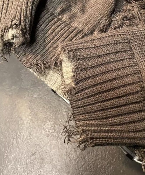 「DEVICE」 長袖ニット FREE グレー レディース_画像8