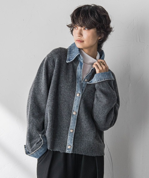 MAYSON GREY（メイソングレイ） カーディガン デニムレイヤード風