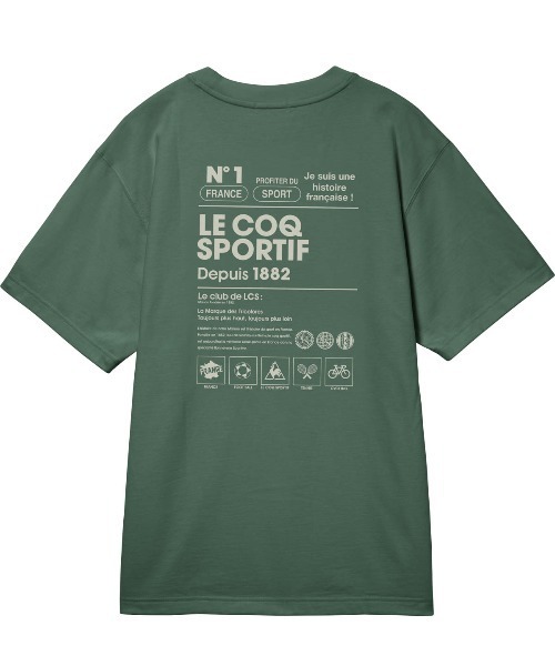 更にお値下げ☆LOHENフォルムバックデザインTシャツ/LH22SS-CU012 le coq sportif（ルコックスポルティフ） tシャツ バックプリント半袖T