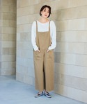 サロペット オーバーオール ダブルフロントデニ...の詳細画像5