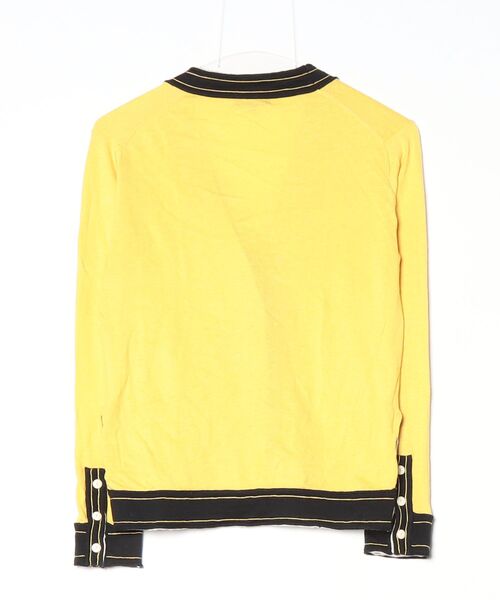 「Kemit」 ニットカーディガン 38 イエロー レディース_画像2