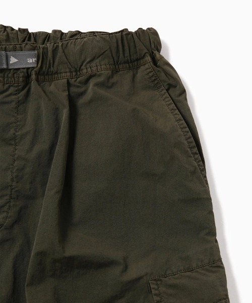 and wander × ROA カーゴパンツ カーキM ROA X And Wander Garment-dyed Pants