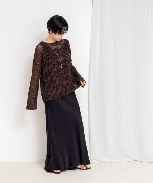 NOLLEY'S（ノーリーズ） ニット セーター 「手洗い可能」ペーパー