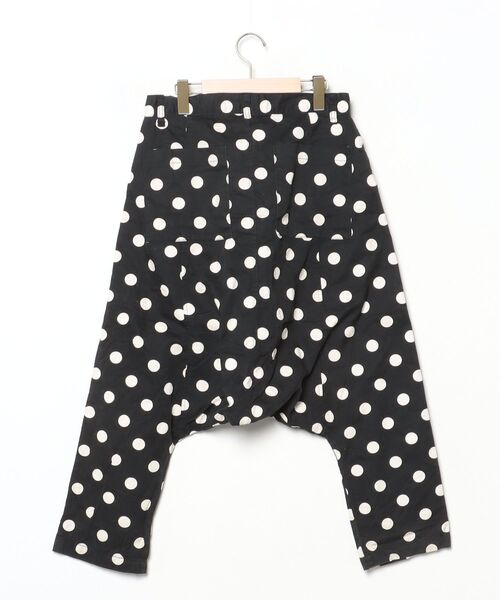 「yaponskii」 ドット柄サルエルパンツ 0 ブラック メンズ_画像2
