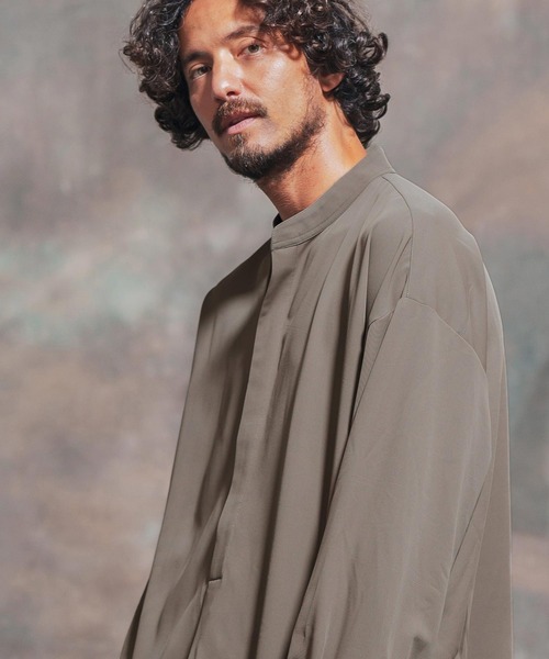 「Jih Nunc」 半袖シャツ S ターコイズブルー メンズ_画像5