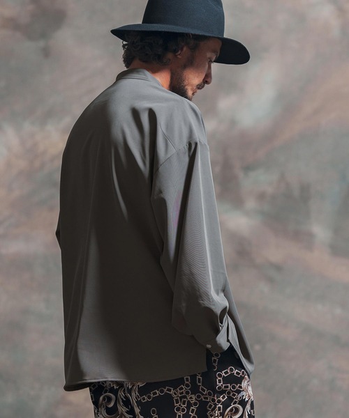 「Jih Nunc」 半袖シャツ S ターコイズブルー メンズ_画像9