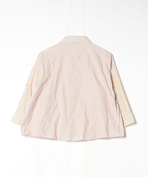 「GRANDMA MAMA DAUGHTER」 ストライプ柄長袖シャツ 0 イエロー レディース_画像2