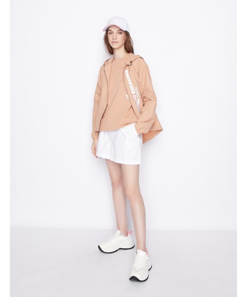 「ARMANI EXCHANGE」 ノースリーブワンピース LARGE ベージュ レディースの画像