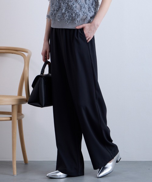 Aunely パンツ 「Aunely」涼しげ エフォートレス イージー ワイド