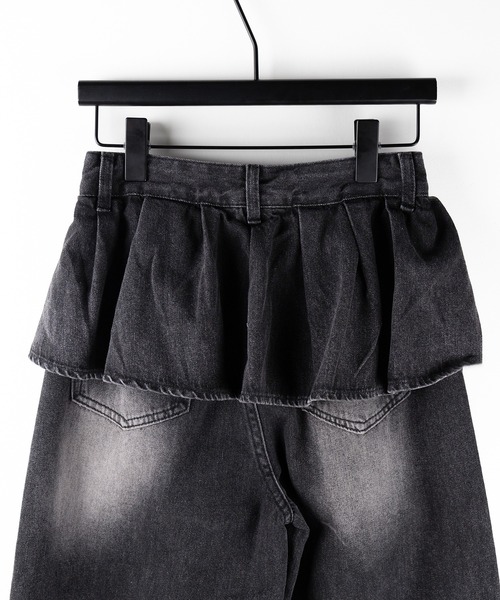 「me+em select」 デニムパンツ SMALL ブルー レディース_画像8