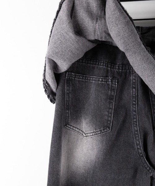 「me+em select」 デニムパンツ SMALL ブルー レディース_画像9