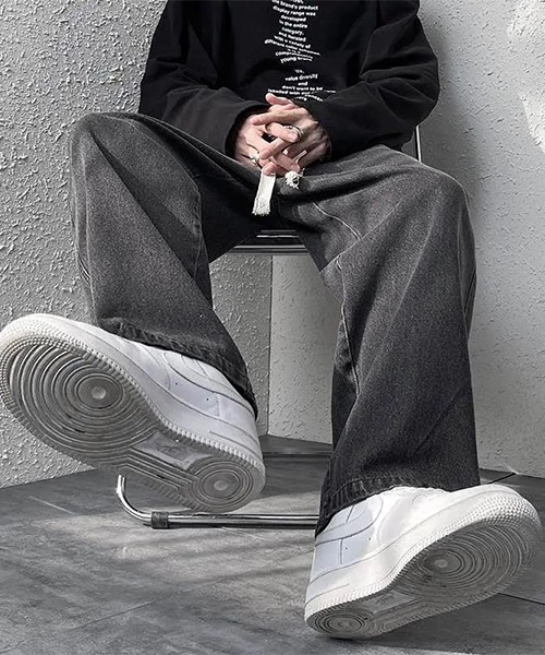 「SEN TOKYO」 デニムパンツ M スミクロ メンズ_画像4