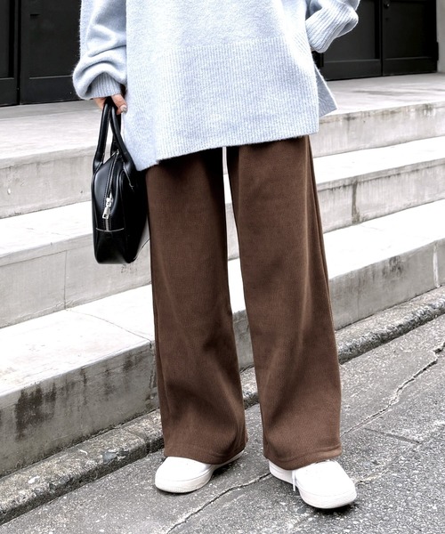 「reca」 イージーパンツ M アイボリー レディース_画像8