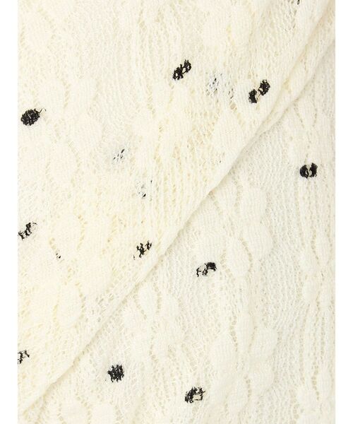 CALNAMUR（カルナムール） tシャツ ドットフラワージャカードトップス