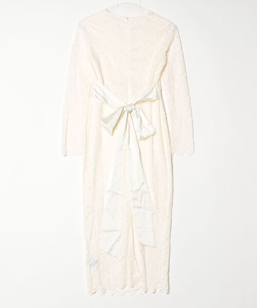 ドレス YUGA_YGMC　All-lace V-neck dress