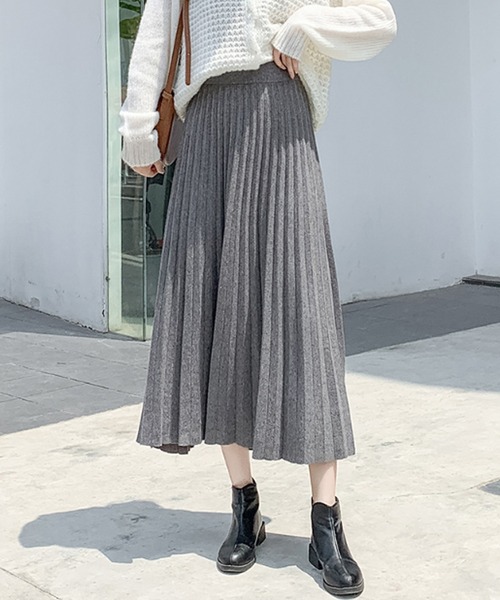 「Amulet」 ニットスカート FREE ホワイト レディース_画像2