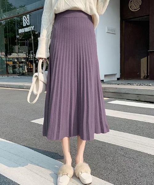 「Amulet」 ニットスカート FREE ホワイト レディース_画像4