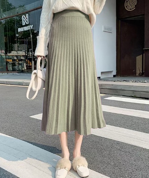 「Amulet」 ニットスカート FREE ホワイト レディース_画像6