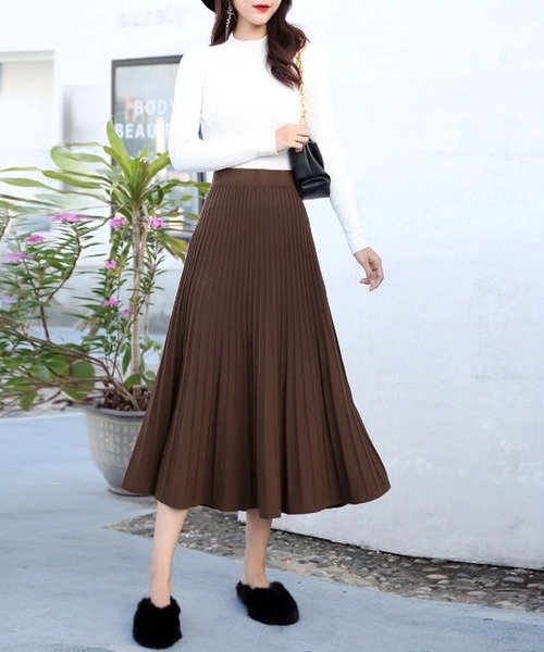 「Amulet」 ニットスカート FREE ホワイト レディース_画像7