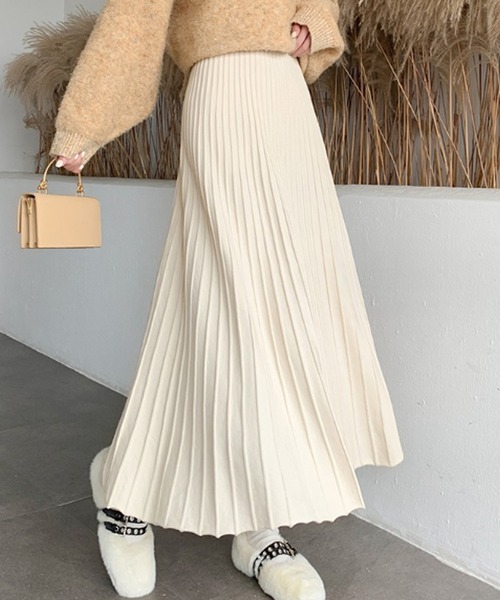 「Amulet」 ニットスカート FREE ホワイト レディース_画像9