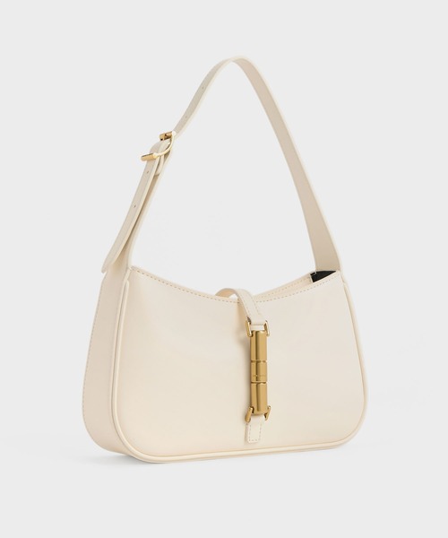 CHARLES & KEITH」 ハンドバッグ M クリーム レディース CHARLES 
