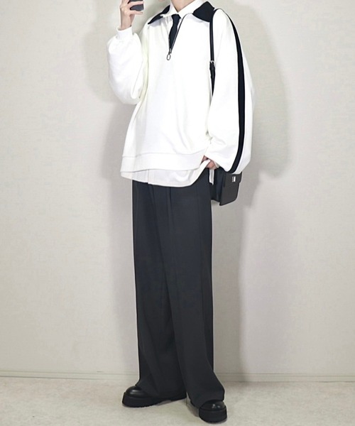 「Loose/ルース」 スウェットカットソー M ホワイト メンズ_画像6