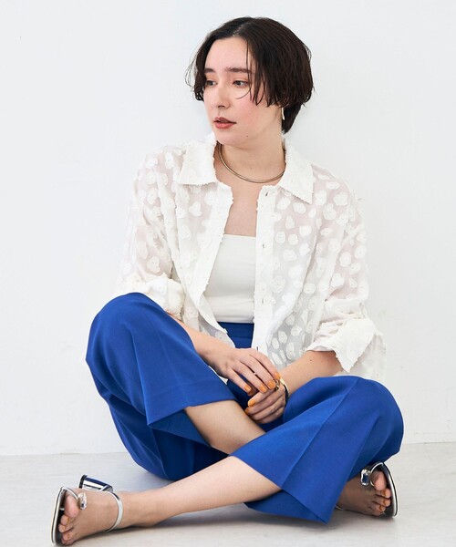 NOLLEY'S（ノーリーズ） ブラウス シャツ 「KIRYU」ウォッシャブル花柄