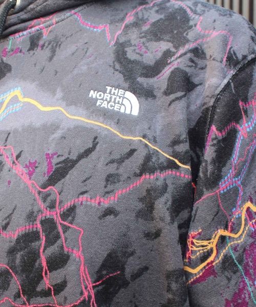 「THE NORTH FACE」 プルオーバーパーカー L ブラック×ホワイト メンズの画像
