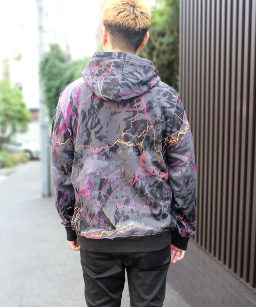 「THE NORTH FACE」 プルオーバーパーカー L ブラック×ホワイト メンズの画像