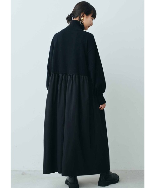 「MEDE19F」 ドッキングワンピース 3L ブラック レディース_画像4