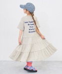 ワンピース 姉妹で着られる 裾ティアード バッ...の詳細画像2