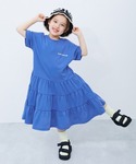 ワンピース 姉妹で着られる 裾ティアード バッ...の詳細画像3