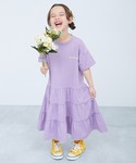ワンピース 姉妹で着られる 裾ティアード バッ...の詳細画像5