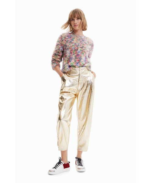 「Desigual」 パンツ L イエロー レディースの画像