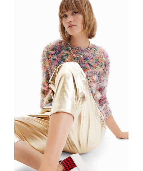 「Desigual」 パンツ L イエロー レディースの画像
