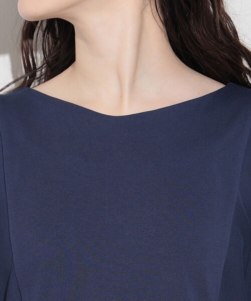 「BEAMS HEART」 半袖ワンピース FREE ネイビー レディース_画像5