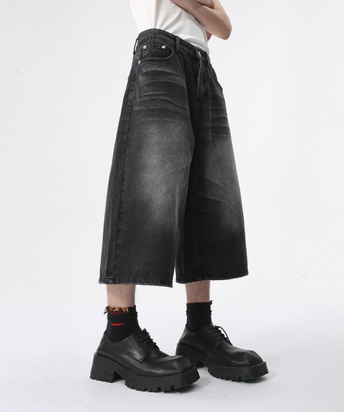 「CORPUS TOKYO」 デニムパンツ 4 グレー メンズ_画像8