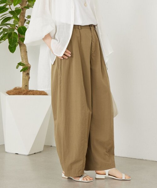 BEARDSLEY（ビアズリー） パンツ コットンバレルパンツ レディース