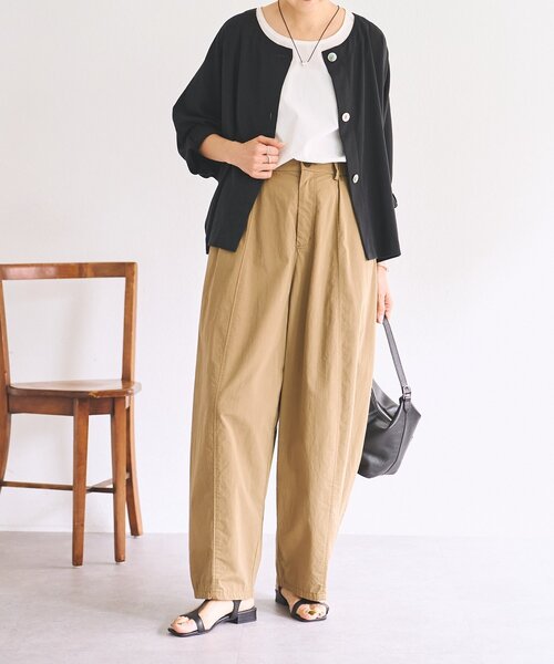 BEARDSLEY（ビアズリー） ワイドパンツ パンツ コットンバレルパンツ