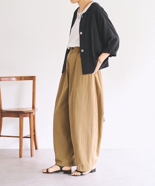 BEARDSLEY（ビアズリー） ワイドパンツ パンツ コットンバレルパンツ