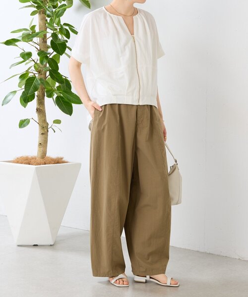 BEARDSLEY（ビアズリー） ワイドパンツ パンツ コットンバレルパンツ
