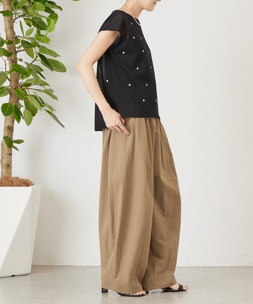 BEARDSLEY（ビアズリー） ワイドパンツ パンツ コットンバレルパンツ