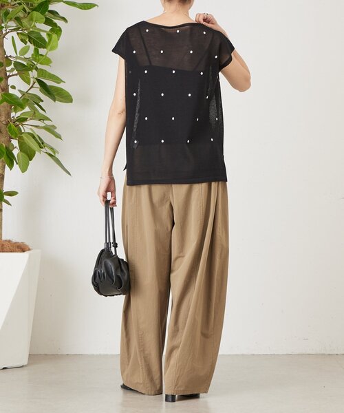 BEARDSLEY（ビアズリー） ワイドパンツ パンツ コットンバレルパンツ